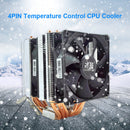 SNOWMAN 6 Heat Pipe Cooling CPU Cooler Fan 4 Pin PWM Quiet Radiator (2 Fan)