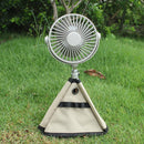 Camping Tripod Fan Guard Storage Bag Outdoors Blowing Fan Holder (Khaki)