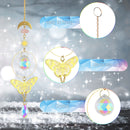 #A Crystal Wind Chime Prism Light Catcher Windbell Bedroom Hanging Decorations G