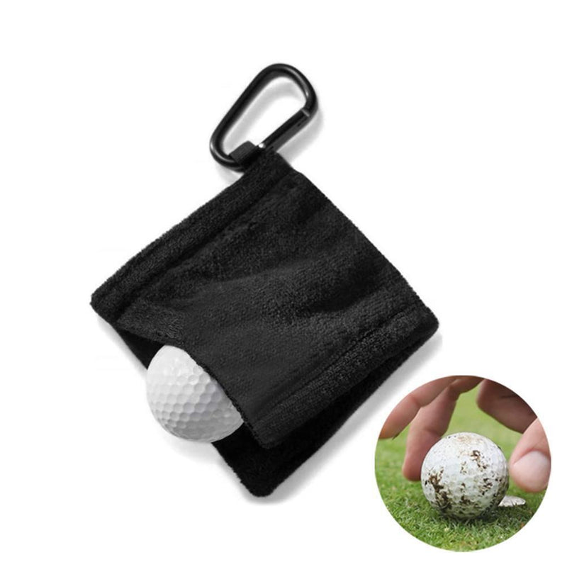 Microfiber Golf Ball Cleaning Towel Golf Club Wiping Cloth Cleaner (Grey)