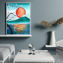 5D DIY Diamond Painting Full Circle Diamond Mountain Top Sunrise