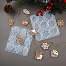 DIY Epoxy Mold Christmas Elk Bell Decorative Key Chain Hanging Non-Toxic Crafts