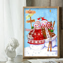 5D DIY Diamond Painting Snowman Full Round Drill Mosaic Art Picture Rhinest