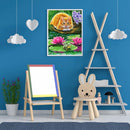 Handmade Cat Dog World 5D DIY Full Round Drill Drawing Kit Diamond Painting Gift