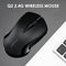 Q2 1200dpi USB Silent Mouse Computer PC 2.4G Wireless Mute Mice (Black)