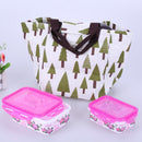 Canvas Tote Bag  Portable Thermal Lunchbox for Office/School