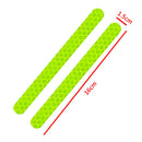 2x Car Reflector Stickers Rearview Mirror Reflective Warning Tape (Green) Newly