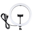 with Tripod LED Ring Light Selfie Video Light 8 Colors RGBW USB 10 Modes