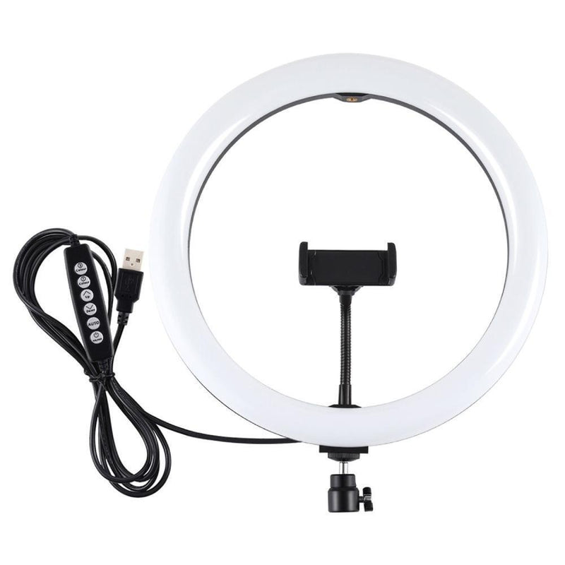 with Tripod LED Ring Light Selfie Video Light 8 Colors RGBW USB 10 Modes