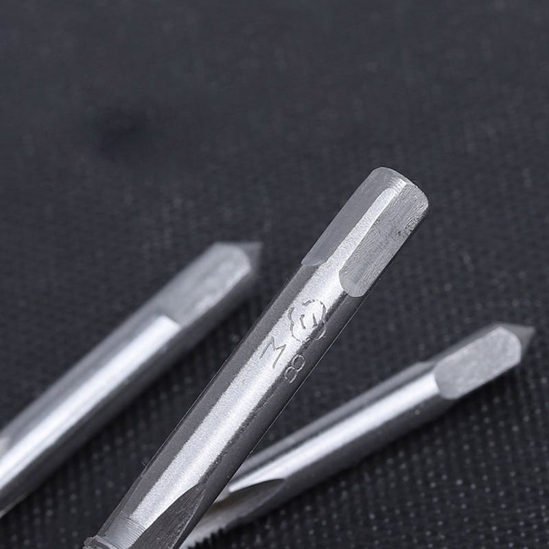 Drill Bit Tap Drill Wrench Screw Thread Taps T-Wrench Reamer Hand Tap Set
