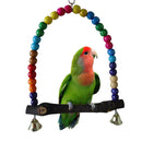 Wooden Bird Parrot Swing Toys Parakeet Cockatiel Lovebird Budgie 15cm