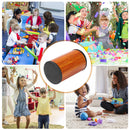 Cylinder Sand Shaker Rhythm Instrument Hand Percussion Drum (Dark Brown) Newly