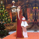 Raise lantern Santa Claus Crafts Christmas Snowman Take the book Ornaments