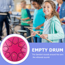 6 inch 8 Tune Hand Pan Tank Steel Tongue Drum Percussion Instrument (Pink) Newly