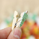 Hot Mini DIY Hemp Rope Christmas Bear Christmas Tree Photo Pegs Woody Clips