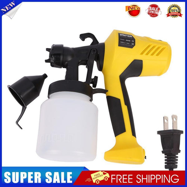 400W Electric Paint Spray Gun Latex Paint Spraying Machine (Yellow US)