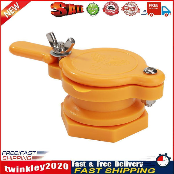 Nylon Bee Extractor Honey Tap Gate Valve Gardening Beekeeper Tool (Yellow) Newly