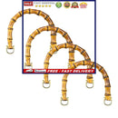 4pcs Imitation Bamboo Handles for Handbags Handling Replacement Purse Bag Mak