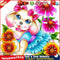 Flower Dog 5D DIY Partial Special Shape Drill Diamond Painting Kits Decor Newly