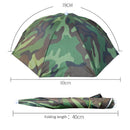 5pcs Outdoor Portable Anti-Rain Anti-Sun Head Umbrella Hat (Watermelon Red)