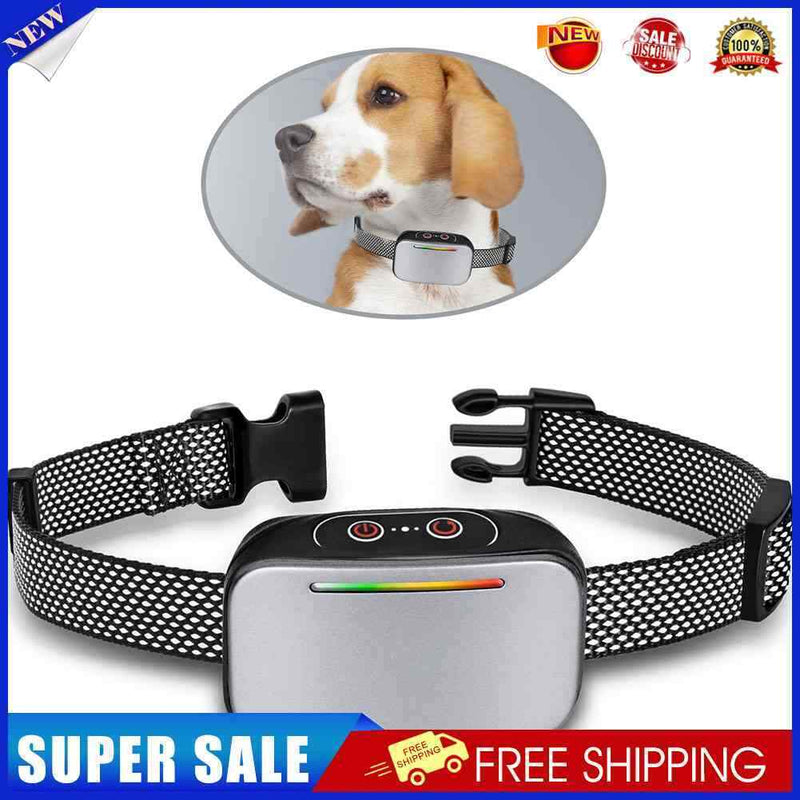 Waterproof Dog Stop Barking USB Charging Bark Deterrents Adjustable Pet Sup