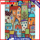 5D DIY Diamond Painting Kits Full Square Drill Cartoon House Drawing Mosaic Arts