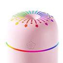 USB Night Light Air Humidifier Home Car Desktop Aroma Oil Diffuser (Pink)