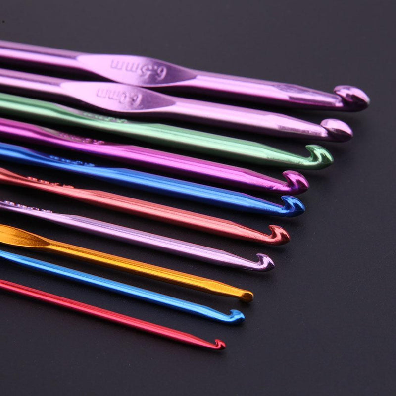 22pcs Crochet Hooks Yarn Crochet Needles Stitches Weave Knitted Craft Kit Newly