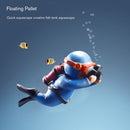 Aquarium Fish Tank Landscape Diver Underwater Water Aquatic Ornament (Blue)