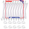 Plant Climbing Hooks Set Tomato Stand J Hook with Vine Clips for Vegetable