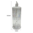 LED Diamond Candle Light Acrylic Crystal Night Lamp Home Bedroom Decor (A)