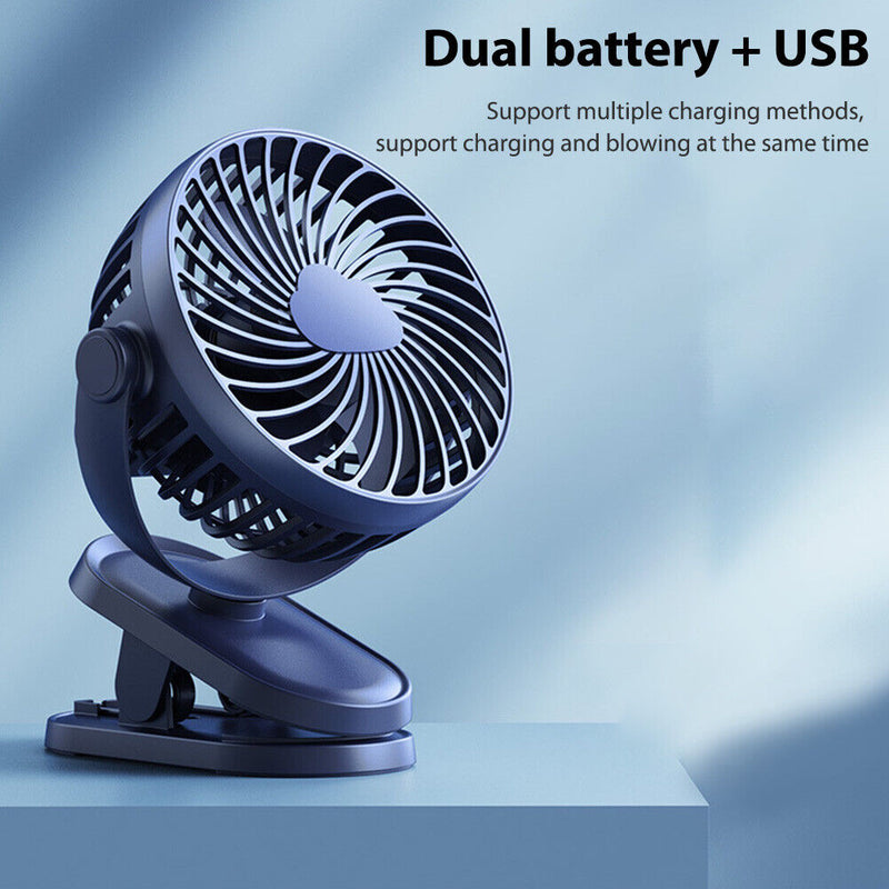 #A Quiet Clip-on Desktop Fan Mini Handheld USB Fans for Student Dormitory Office