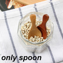 Flatware Condiment Scoop Salt Wood Spoons Coffee Tea Sugar Spoon Small Mini