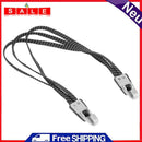 MTB Luggage Elastic Rope Bicycle Tie Cargo Retractable Belt w/ Hook Black White