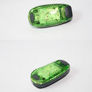 Bicycle Taillight 3 LED Safety Warning Night Lamp for MTB Road Bike (Green)
