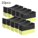 10xCar Professional Tyre Tire Dressing Applicator Curved Sponge Us Pads S9V0