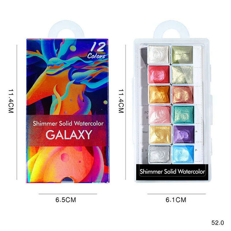 Nail Art Solid Pigment Glitter Powder Nail Paint Abstract Manicure Watercolor