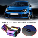 Bent Dual Exhaust Tip Bolt-on Straight Cut Tailpipe Tip 2.5 inch ID Inlet Newly