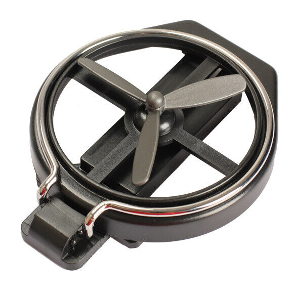 Universal Car Air-Outlet Folding Cup Bottle Drink Holder with Fan Black