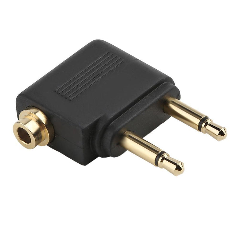 3.5mm Jack Audio Adapter for Airplane Travel Earphone Headphone (1pc) Newly