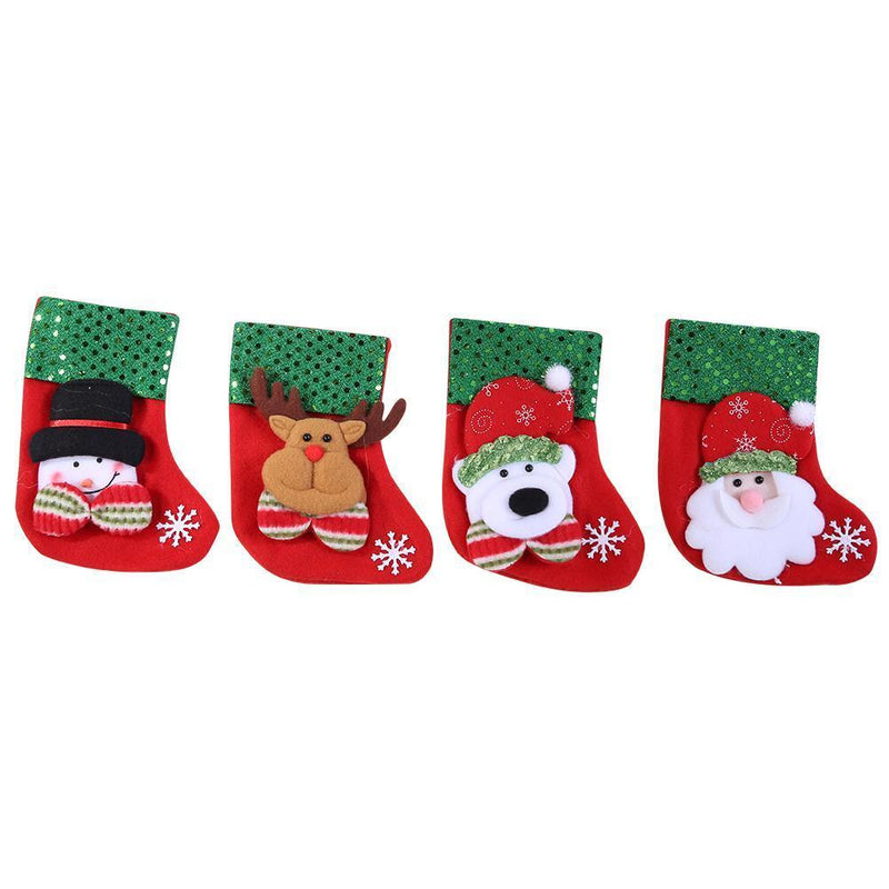 Christmas Stocking Christmas Socks Christmas Tree Ornament(Bear)