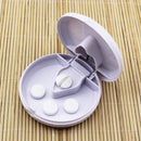 Matefielduk Tablet Box/Pill Box, with Tray, Round White
