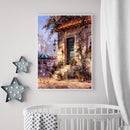 Painting By Numbers DIY House Hand Painted Canvas Oil Art Picture Craft Gift Kit