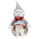 Cute Plus Velvet Snowman Transformed Warm Fur Ball Pet Christmas Headwear