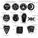 Witches Cartoon Dripping Oil Spells Brooch Clothes Lapel Pin Badge Enamel Pins