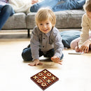 1 Set Wooden Tic-Tac-Toe Board Game Parent-Child Interactive OX Chess Toys Newly