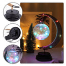 LED Table Lamp Hemp Rope Moon Desk Night Lamp for Bedroom (B Color Light) Newly