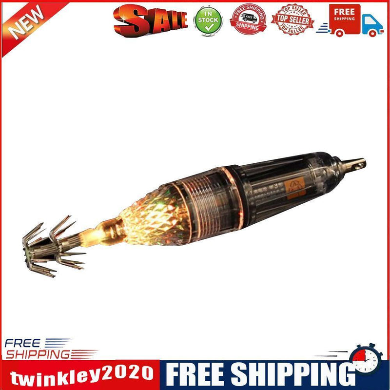 LED Squid Lure Lamp Fishing Squid Octopus Cuttle Attracting Light (White)