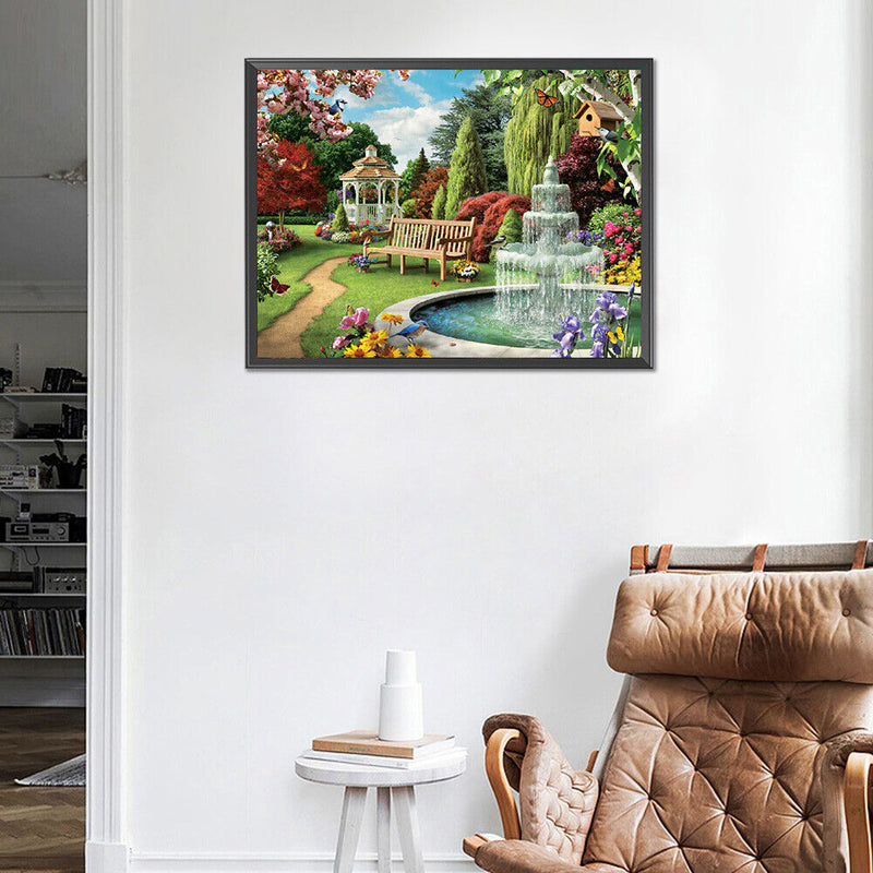 Handicraft Full Square Drill Diamond Scenery Painting Home Decoration Art C