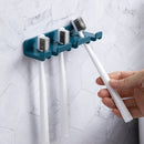 Punch Free Plug Hanger Wall-Mounted Toothbrush Bathroom Holder (Dark Blue) Newly